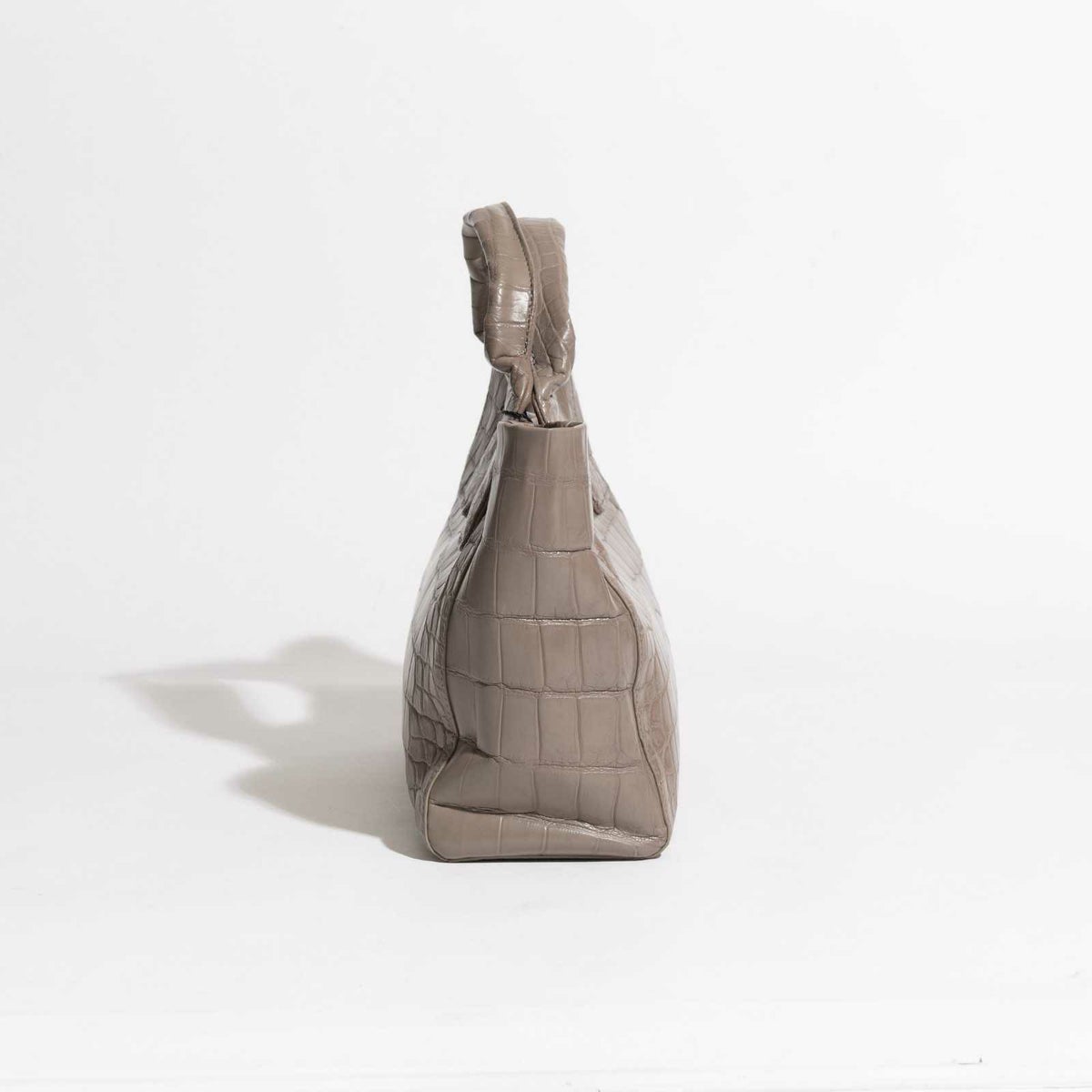 MADE IN ITALYクロコバッグミラネーゼトープ3