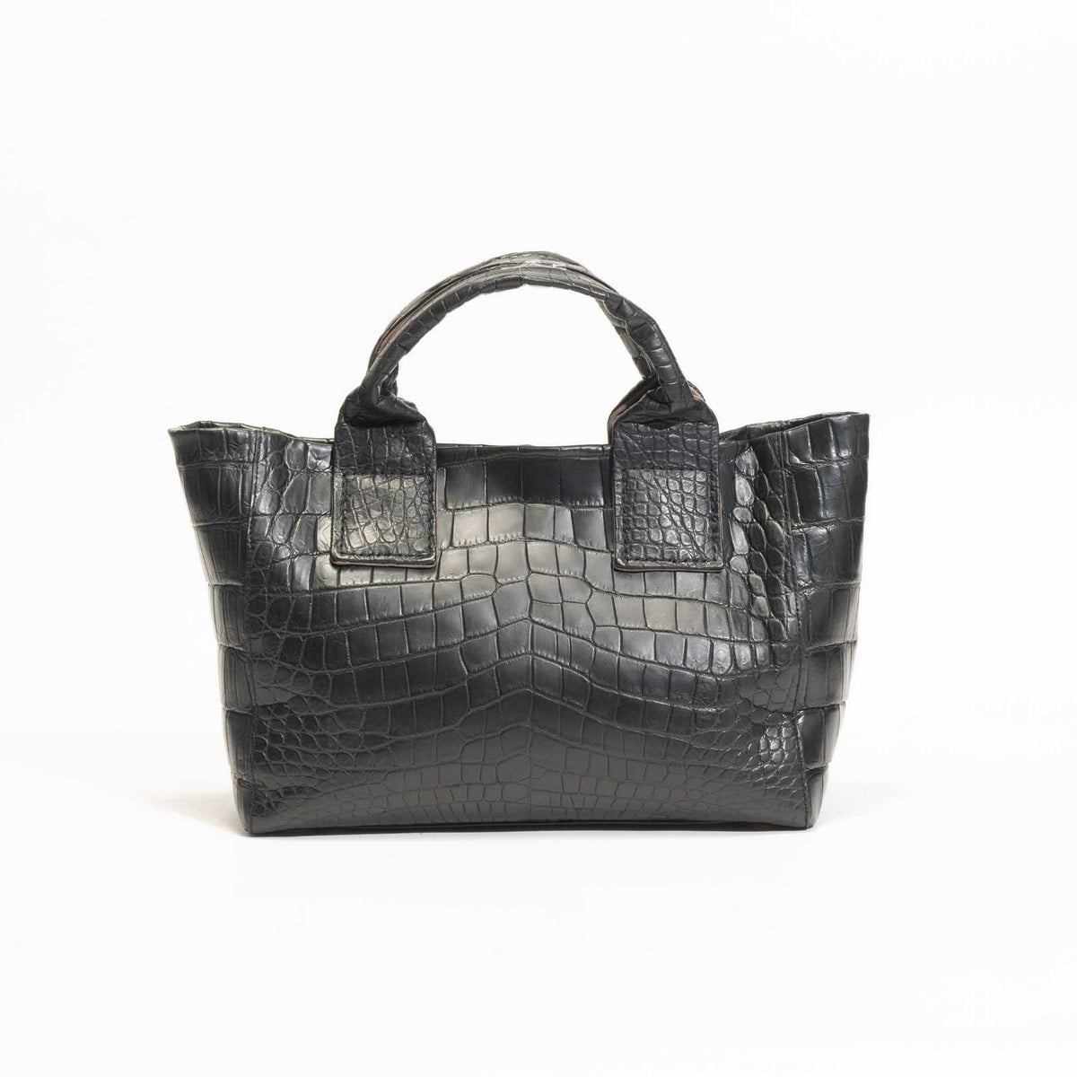 MADE IN ITALYクロコバッグカラブリアンブラック