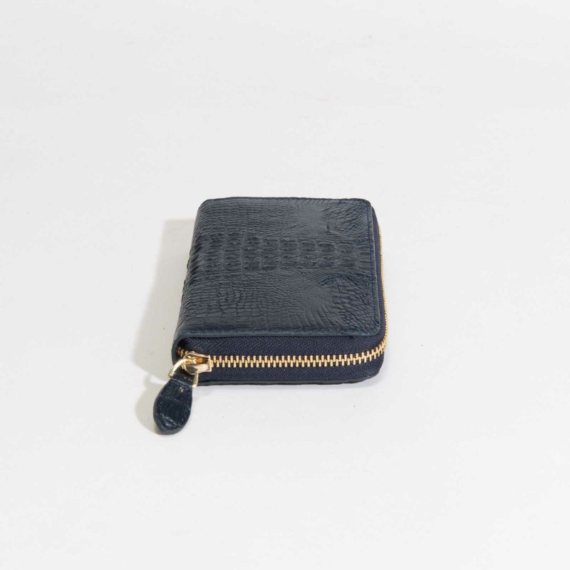 ベビーホーンクロコラウンドサイフネイビー2