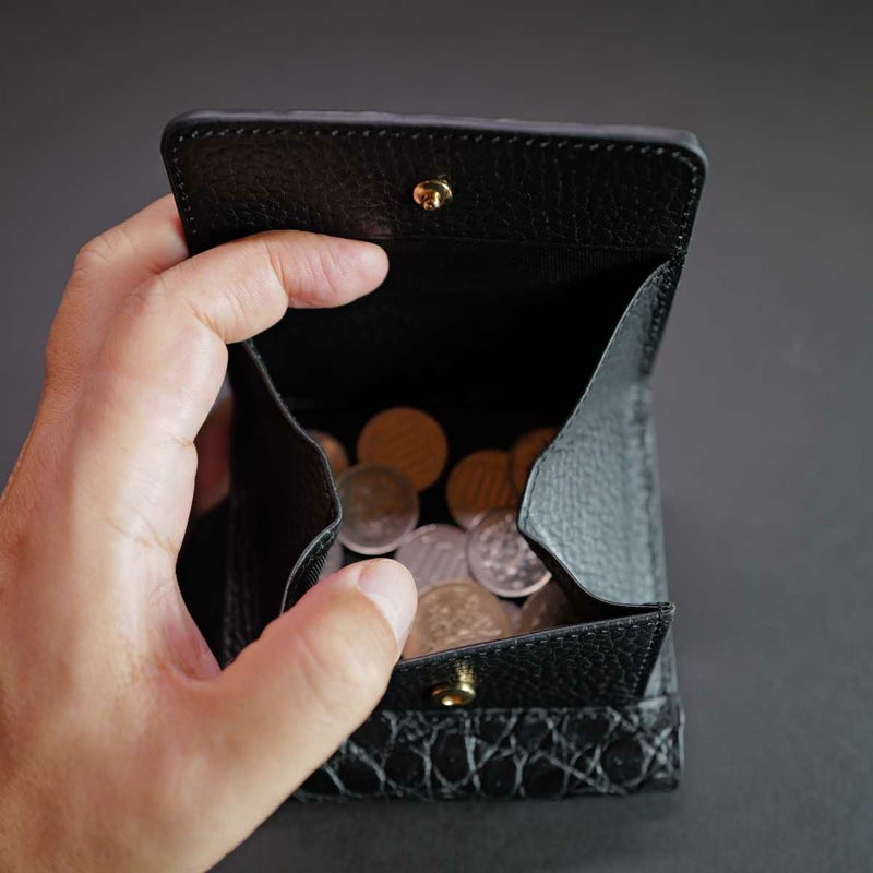 マットクロコ折財布実例3