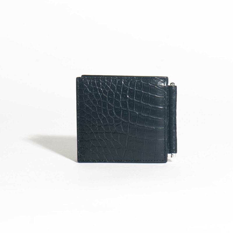 マットクロコマネークリップブラック1