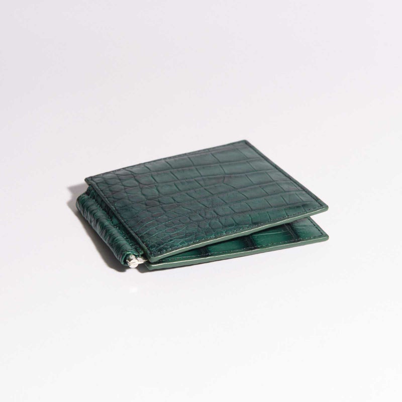 マットクロコマネークリップグリーン4