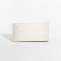 ヒマラヤ染め一枚革裏側継ぎ無し中側クロコクロコ長束入れ