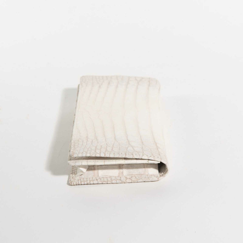 ヒマラヤ染め一枚革裏側継ぎ無し中側クロコクロコ長束入れ2