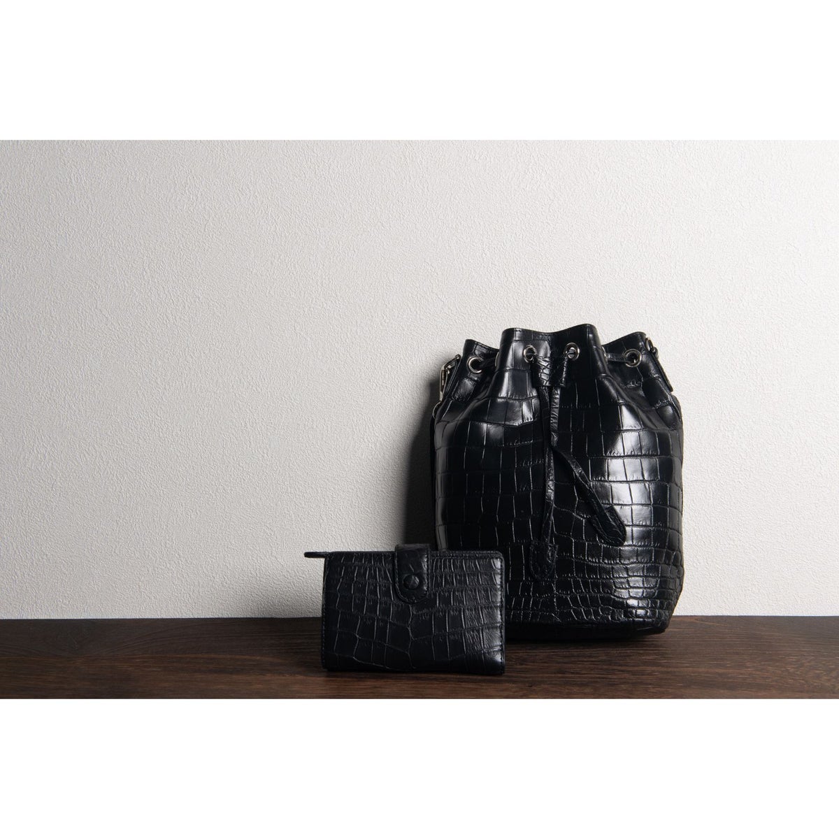 マットクロコ巾着4