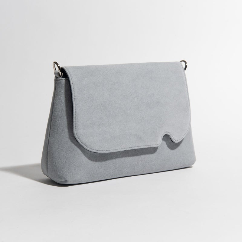 アルカンターラピスタシリーズ　エグゼクティブサコッシュショルダーバッググレー1