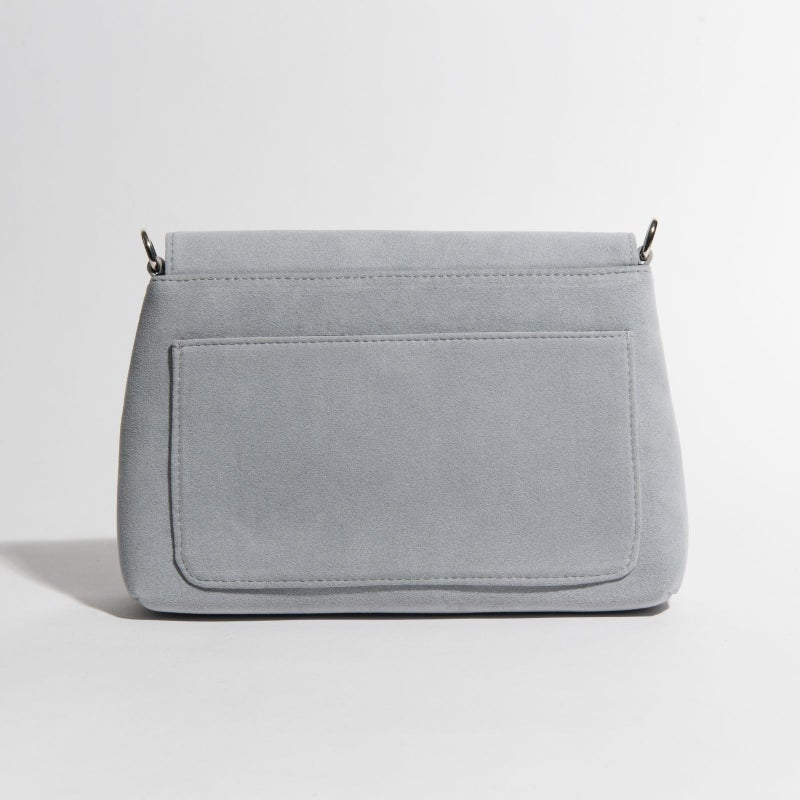 アルカンターラピスタシリーズ　エグゼクティブサコッシュショルダーバッググレー3