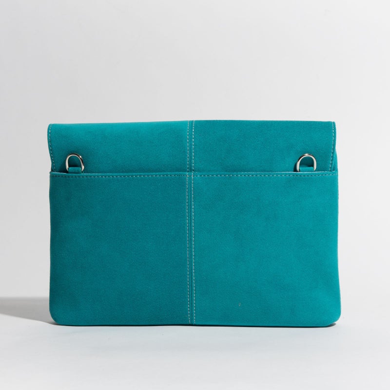 アルカンターラピスタシリーズ　エグゼクティブサコッシュショルダーバッグターコイズブルー3