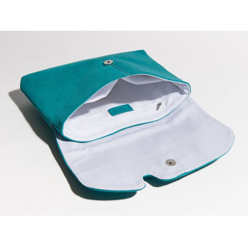 アルカンターラピスタシリーズ　エグゼクティブサコッシュショルダーバッグターコイズブルー5