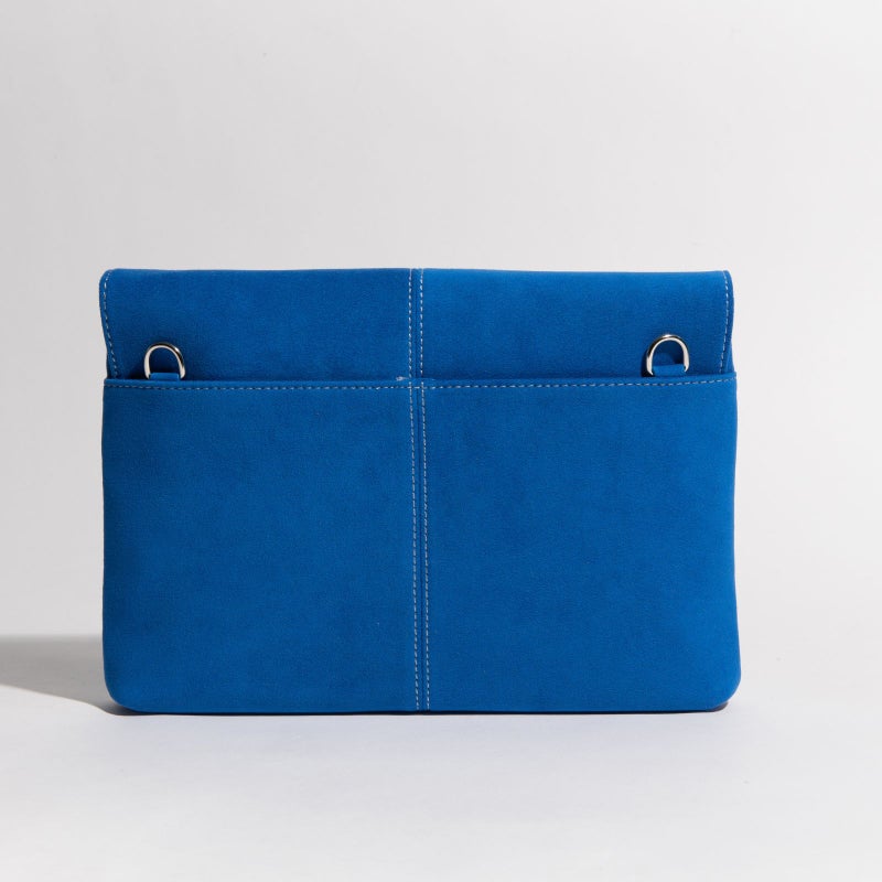 アルカンターラピスタシリーズ　エグゼクティブサコッシュショルダーバッグブルー3