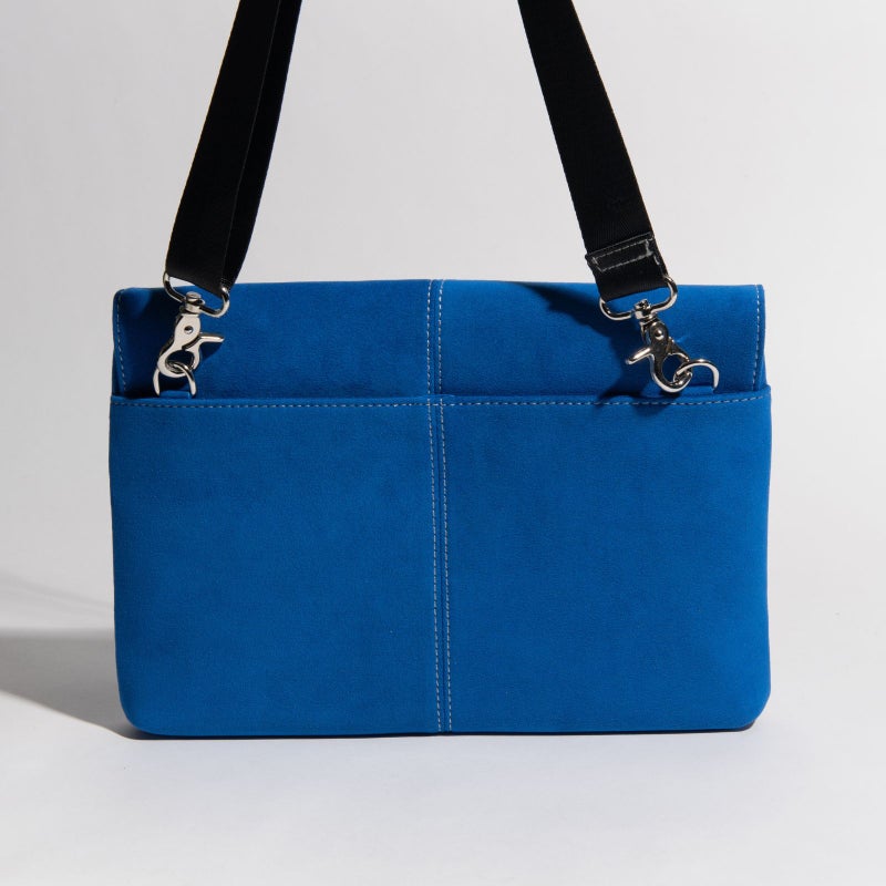 アルカンターラピスタシリーズ　エグゼクティブサコッシュショルダーバッグブルー6