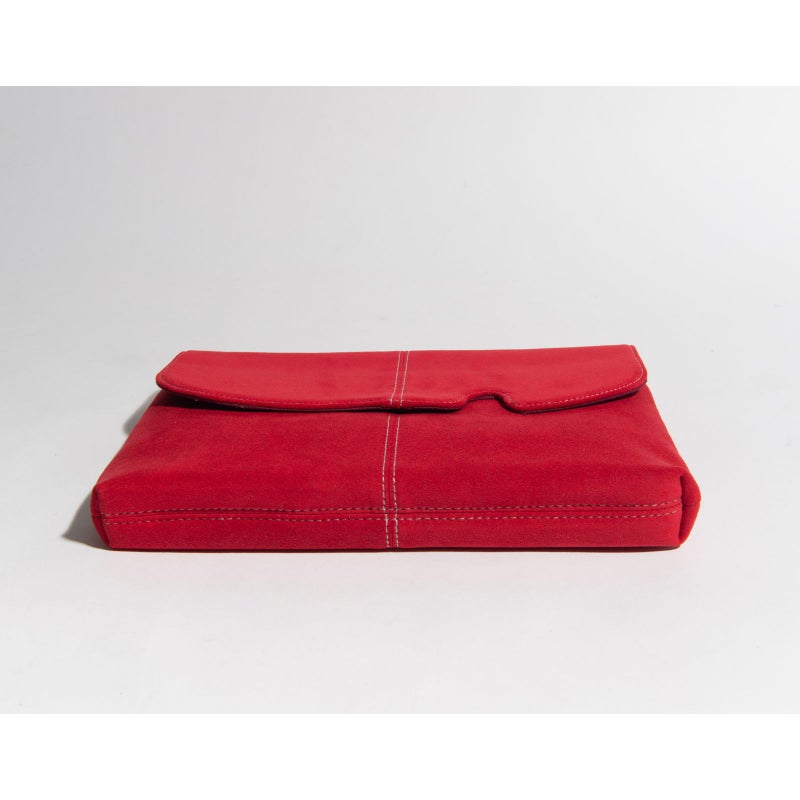 アルカンターラピスタシリーズ　エグゼクティブサコッシュショルダーバッグレッド7